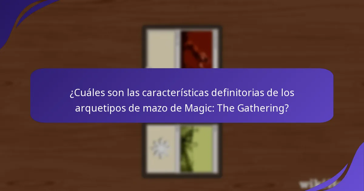 ¿Qué perspectivas ofrece la comunidad de Magic: The Gathering sobre los arquetipos de mazo?
