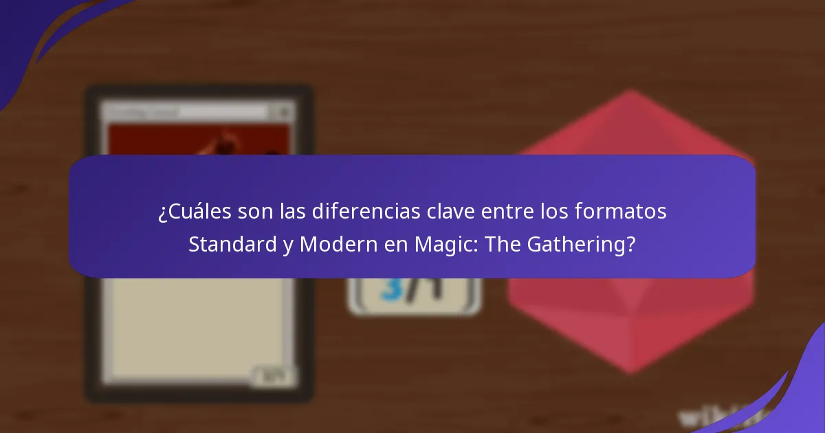 ¿Cuáles son los pros y los contras de cada formato de Magic: The Gathering?