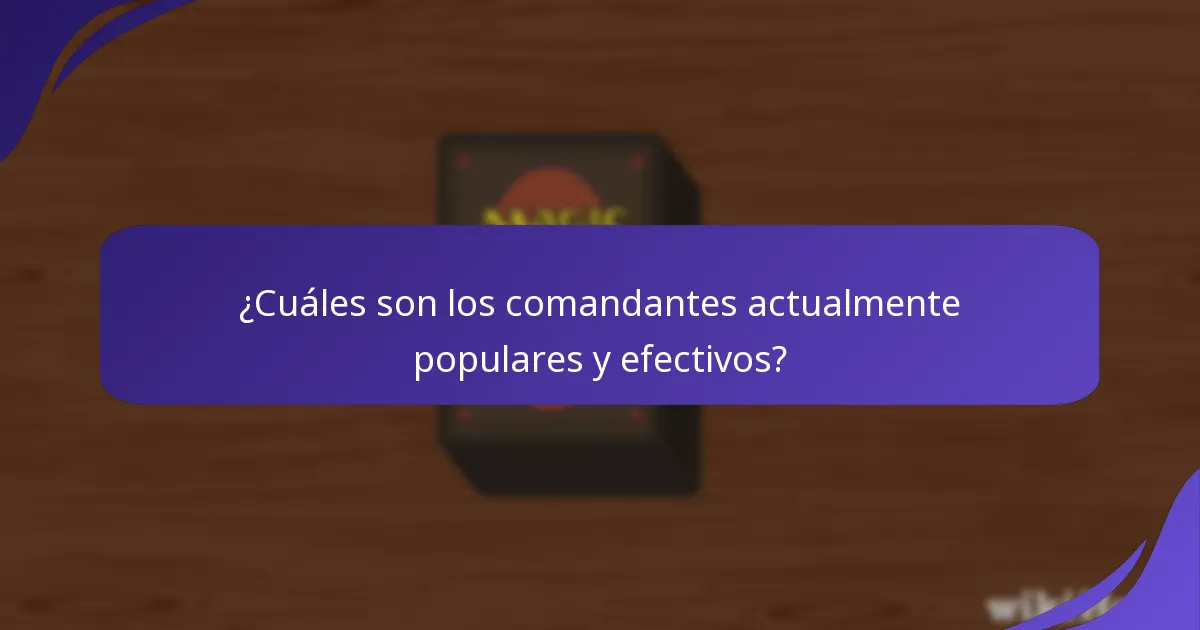 ¿Cuáles son las estrategias de juego efectivas en Commander?