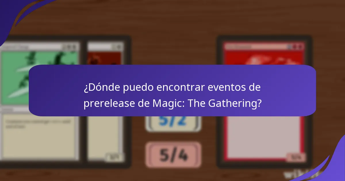 ¿Qué formatos están disponibles para los eventos de prerelease?
