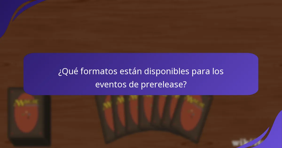 ¿Cómo puedo participar en los eventos de prerelease de Magic: The Gathering?